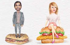 Celebrity Sandwich Art