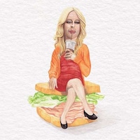 Celebrity Sandwich Art Image 6