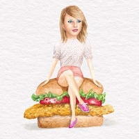 Celebrity Sandwich Art Image 7