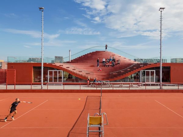 Sofa-Mimicking Bleachers