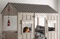 Cabin-Inspired Children's Beds
