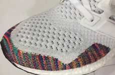 Rainbow-Accented Sneakers