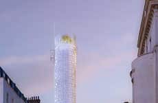 Cylindrical Crystal Skyscrapers