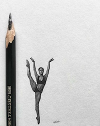 Tiny Celebrity Pencil Portraits Image 2