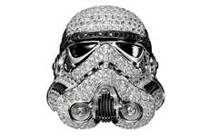 Bejewelled Sci-Fi Solider Rings