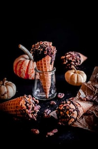 Autumnal Ice Cream Cones Image 7