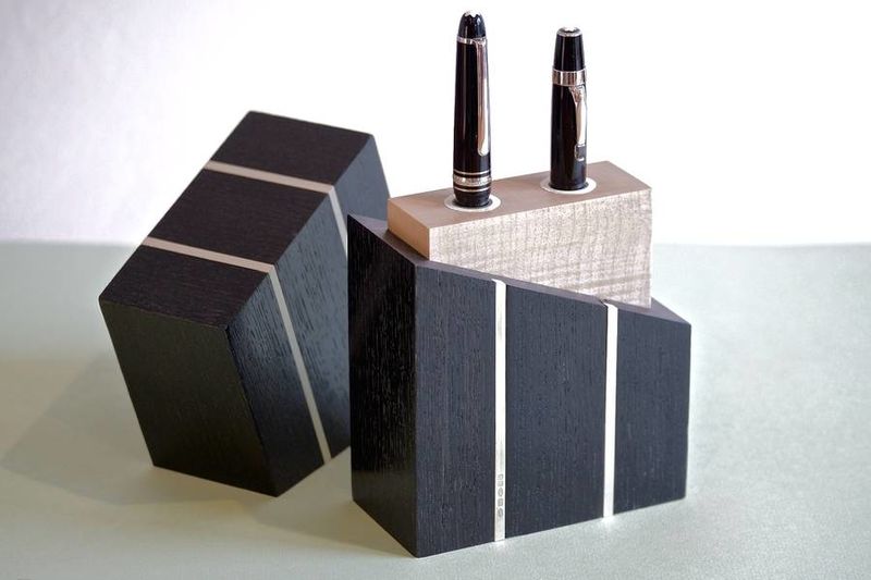 Rare Oak Pen Holders