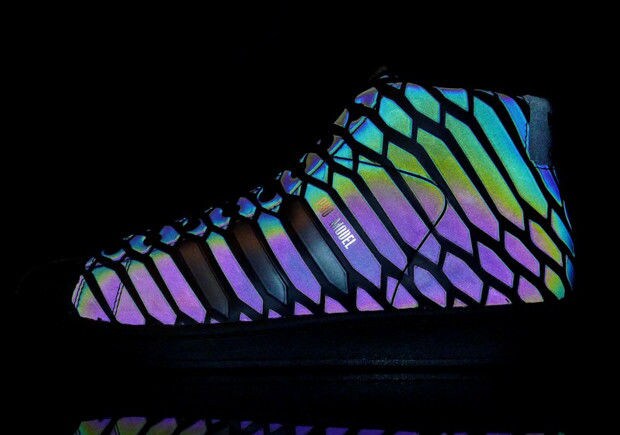 Iridescent High Top Sneakers