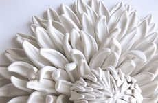 Ceramic Flower Sculptures