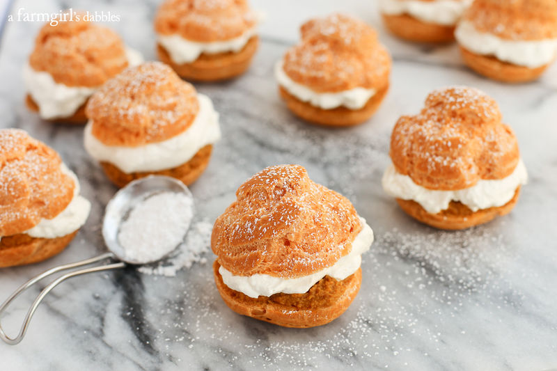 Autumnal Pie Cream Puffs