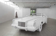 Cardboard Car Sculptures