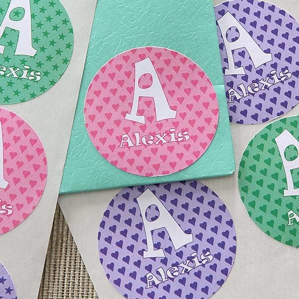 Monogrammed Stationery Stickers