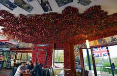 Poppy-Decorated Eateries