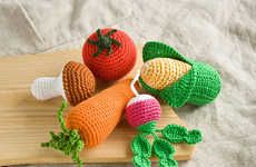Crocheted Vegetable Toys