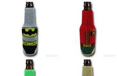 Knitted Superhero Drink Koozies