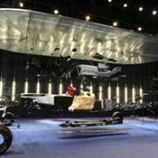 Hanging Honda F1 as Art