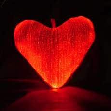 Fiber Optic Heart Cushions