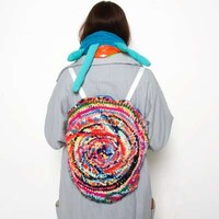 Round Woven Rucksacks Image 2