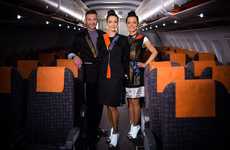 Luminous Flight Attendant Uniforms