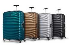 Sturdy Scalloped Suitcases