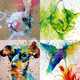 Splattered Watercolor Paintings Image 2