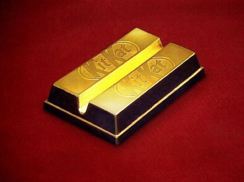 Edible Golden Chocolate Bars