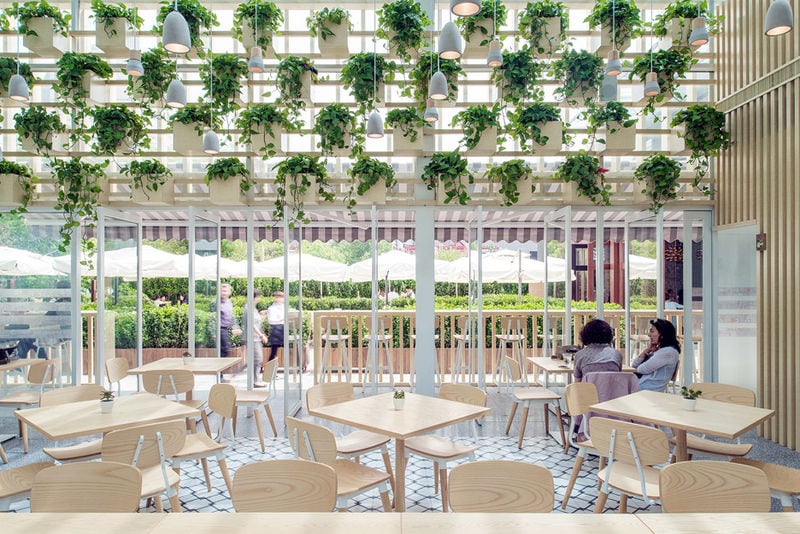 Airy Greenhouse Cafes