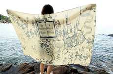 Oversized Map Scarves