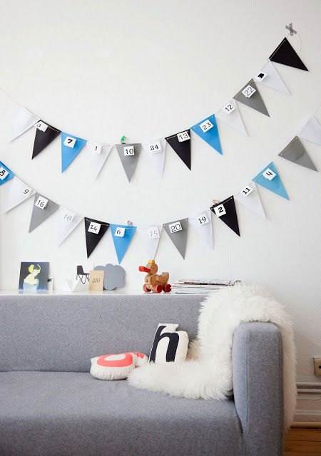 DIY Advent Calendar Bunting