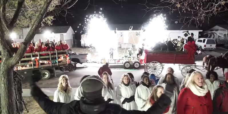 Caroling Pizza Delivery Ads