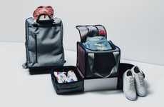Compartmentalized Sneaker Luggage