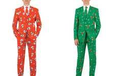 Wrapping Paper-Patterned Suits