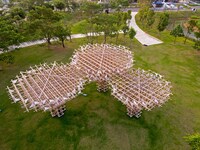 Illuminated Bamboo Towers Image 4