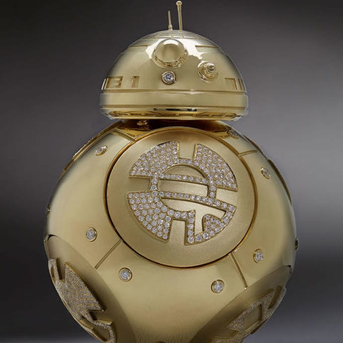 Gilded Sci-Fi Droids