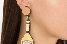 Kitschy Champagne Earrings
