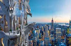 Glitchy Gargoyle Skyscrapers