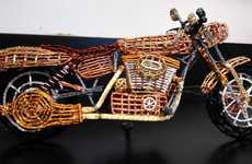 Wire Motorcycle Sculptures