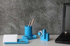 Substantial Cyan Stationery