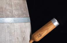 Aged Barrel Wine Bottles