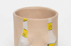 Bikini-Adorned Plant Pots