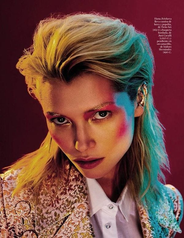 Vivid Glam Rock Editorials: Vogue Spain's 'DB' Editorial is a Hana ...