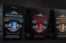 Chalkboard Coffee Pod Branding