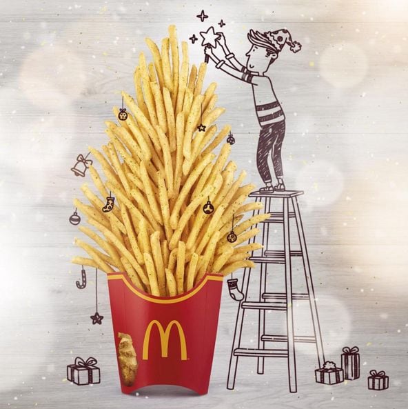 Festive Fast Food Illustrations