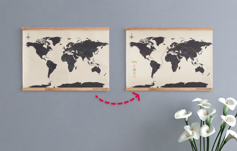 Personalized Stitched Maps