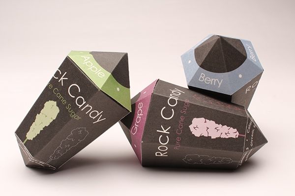 Geometrical Rock Candy Packaging