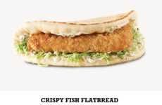 Fish-Filled Flatbread Sandwiches