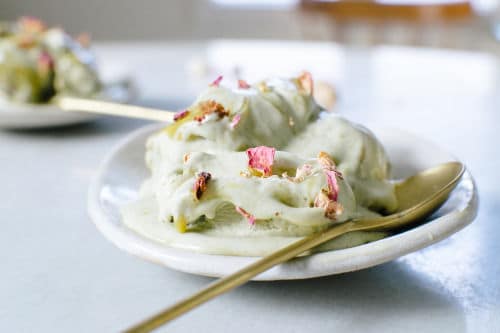 Floral Pistachio Ice Creams