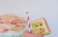 DIY Cake Batter Milkshakes