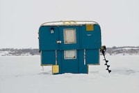 Boxed Fishing Hut Portraits Image 2