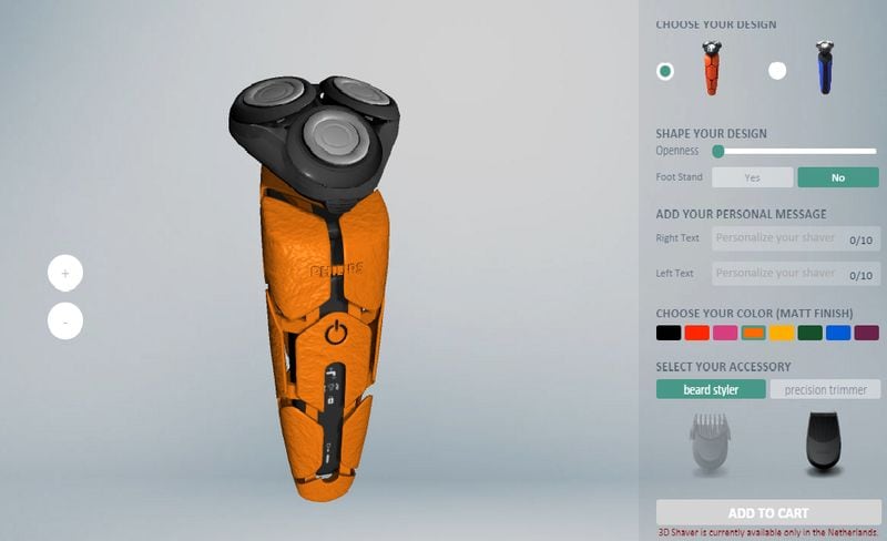 Personalized 3D-Printed Shavers